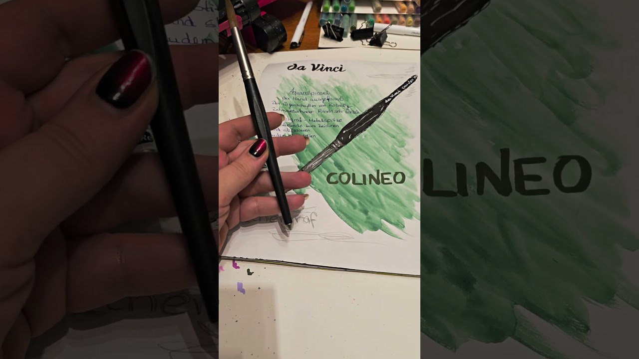 Test daVinci Colineo Aquarellpinsel mit Ethergrafspitze 