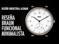 Reseña Braun BN0024 Reloj Minimalista Funcional Diseño de Dieter Rams en Español