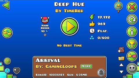 Deep Hue (by TimeRed) (100%) (hard demon) (platformer)