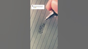 Beautiful Writing “ Ibrahim” #cursivehandwriting #handwriting #shorts