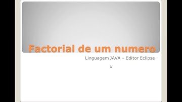 Como achar factorial de um numero em java