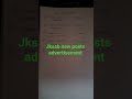 jkssb new posts advertisement