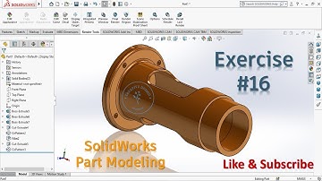 SolidWorks || Part Modeling for Begineers Exercise #16