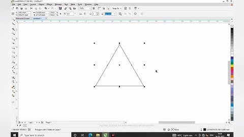 how to make triangle shape in coreldraw | coreldraw x7 | coreldraw tips and tricks