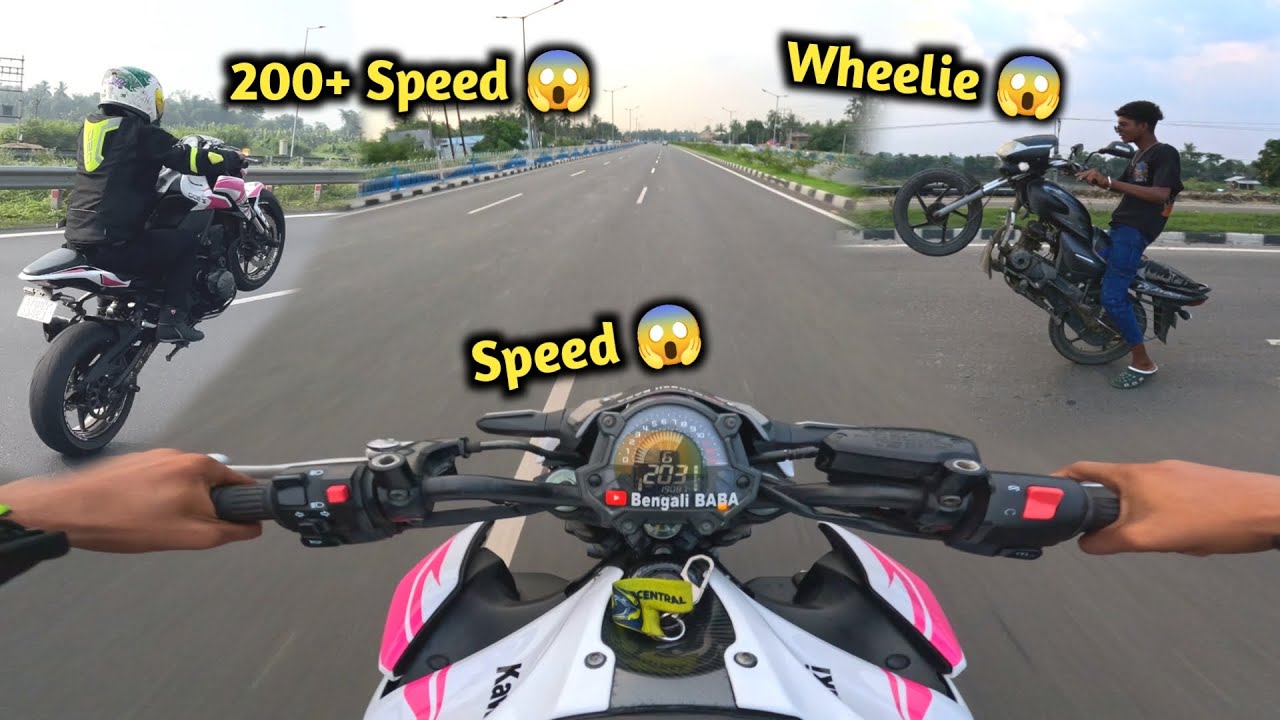 Z900 Top Speed 😱 200+ Speed Wheelie 🥵