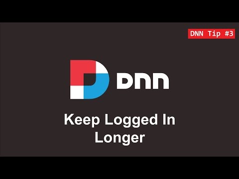 3. Keep Logged In Longer on DNN - DNN Tip of The Week