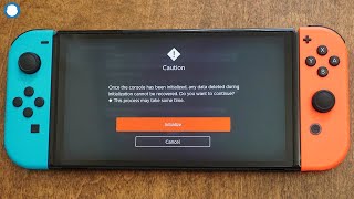 how to hard reset / factory reset nintendo switch oled - quickly