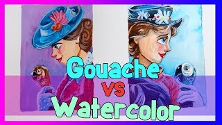 gouache watercolor painting