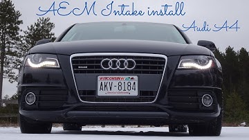 AEM intake install on the new Audi B8 2.0t