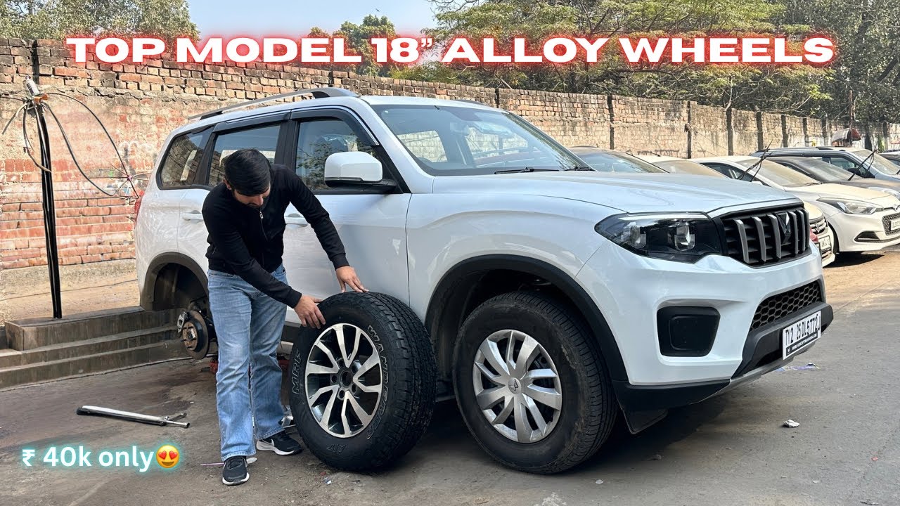 Модернизированные шины Mahindra Scorpio N Z6 | Топовая модель с 18-дюймовым легкосплавным диском ...