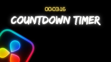 Create Countdown Timer in DaVinci Resolve !