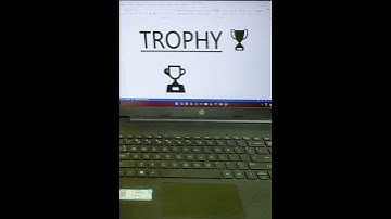 MS Word Trophy 🏆 Symbol Shortcut Key #shorts #computer #tricks #viralvideo