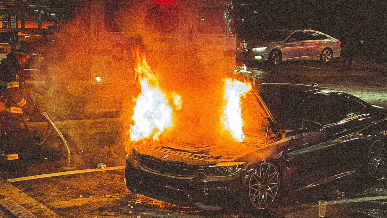 Kid Car Catch Fire At Car Meet Poor Decision YouTube