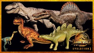 25 FAVORITE JWE2 DINOSAURS & BEST SKINS | Jurassic World Evolution 2