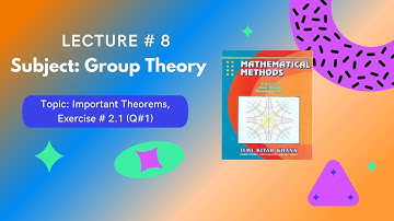Lec 8 | Chp # 2 | Ex # 2.1 Q#1, Imp Results| Mathematical Methods by SM Yousaf | Mathematical Tutor
