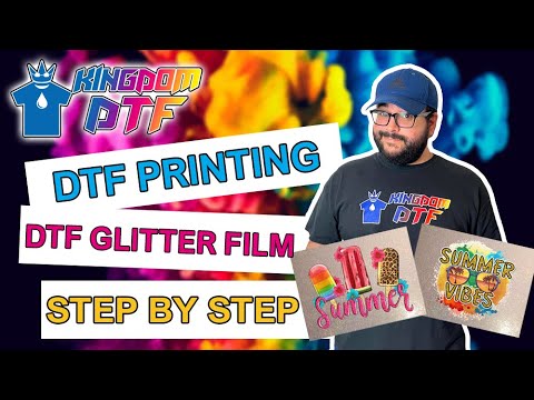 DTF ON GLITTER FILM, YAMATION, PROCOLORED DTF PRINTER