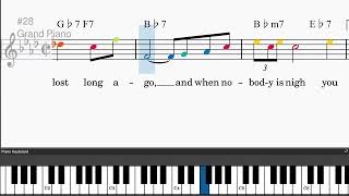 Sophisticated Lady by Duke Ellington - Easy piano tutorials with leadsheet and chords