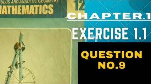 2nd Year Math Chapter.1, Exercise 1.1,Question No.9 FSC Part -2 #math #education