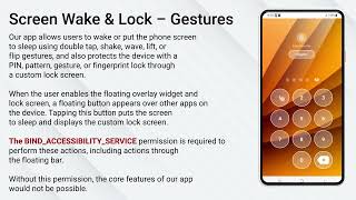 Screen Wake & Lock – Gestures Accessibility Permission screenshot 5