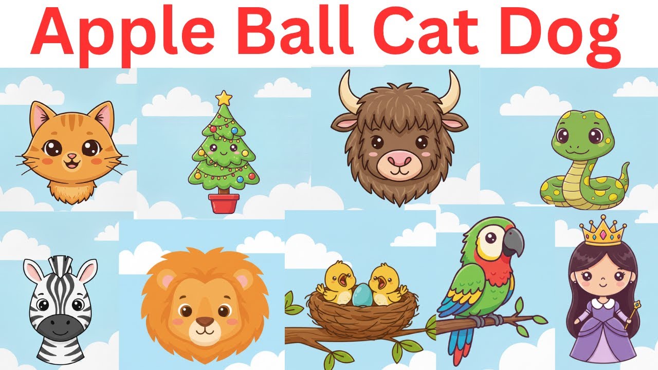 A is for Apple 🍎 | ABC Alphabet Song | Cartoon Rhymes for Kids | Phonics Song | ABC SONG'S | ABCD