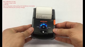 Printer setup and installation_Auto calibration for Gap