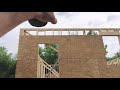 Framing 2x6 exterior walls and Sheeting with OSB