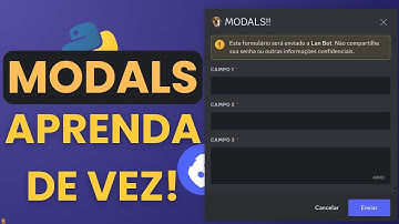 MODALS! Formulários no Bot - Bot de Discord com Python