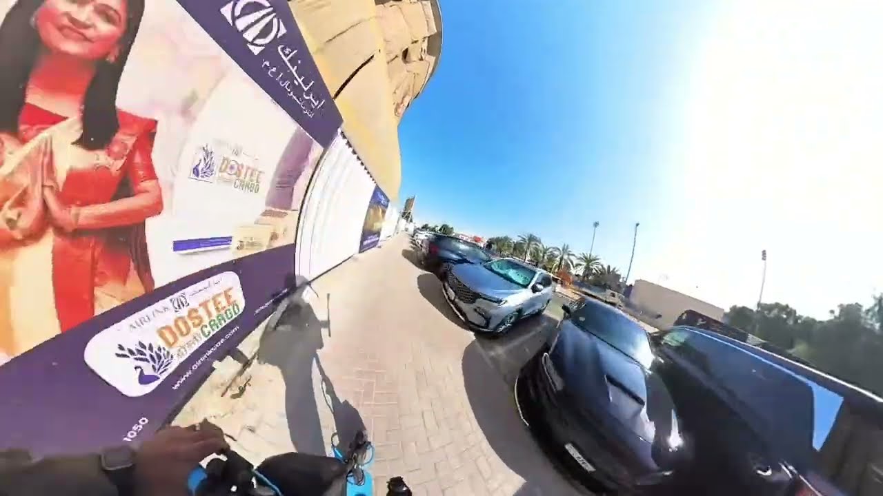 Scooter riding from Algarhoud to um ramool dubai #walkthrough #dubai #scooter 