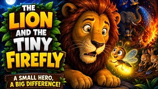 The Lion and the Tiny Firefly 🦁✨ | A Heartwarming Story About Courage & Kindness