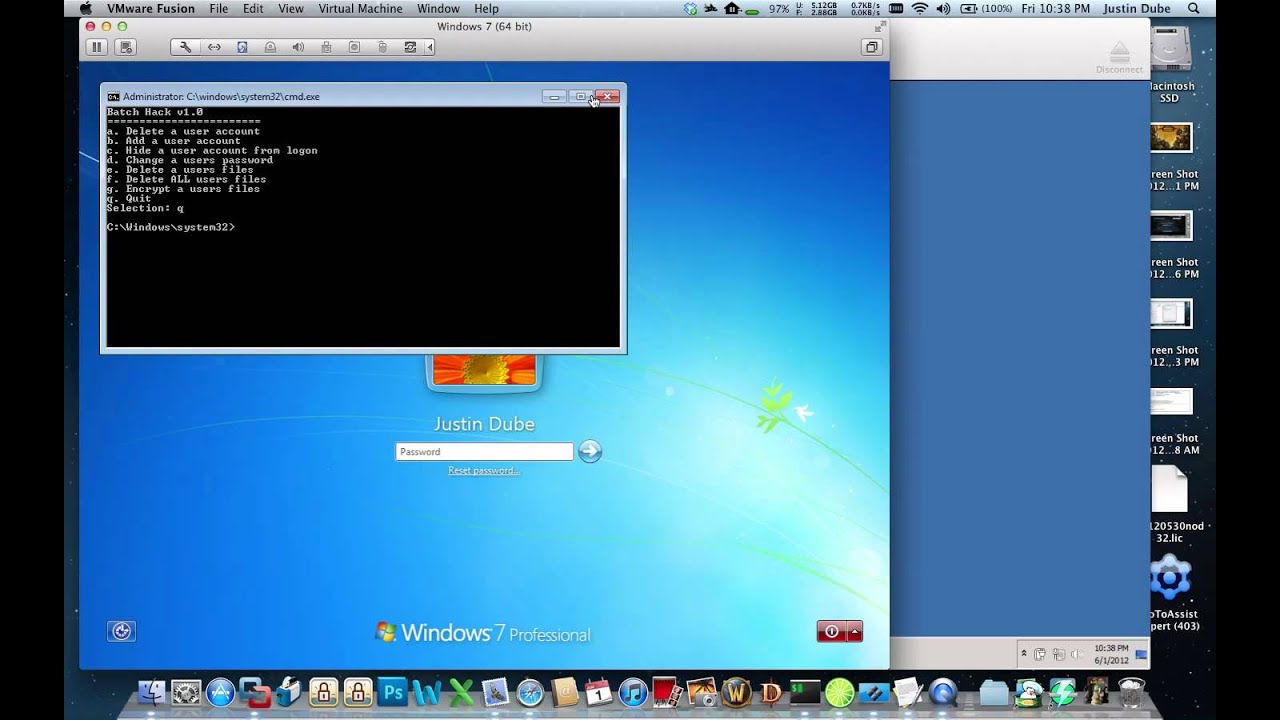 Windows 7 exploit allows users to run commands from login window / take ...
