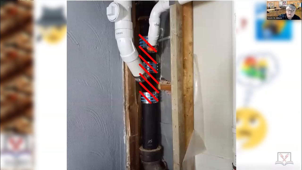Inserting Fittings to Transition from PVC to Cast Iron. YouTube