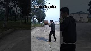 Back Side Kick #tutorial #training  #youtubeshorts #ytshorts #backkick #kickboxing #trending   #fyp