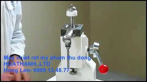 máy chiết rót kem đặc thủ công A03, máy chiết rót kem đặc vào tuýp nhỏ, máy chiết rót tuýp thủ công