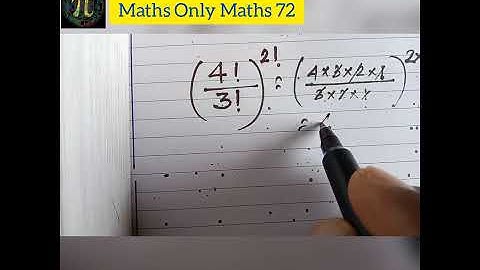 #factorial  4 factorial by 3 fdctogial | Permutation and Combination | Factorial | ISC Class 11