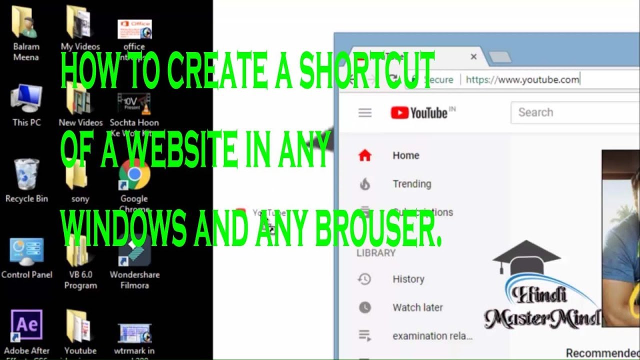 How To Create A Shortcut Desktop Icon For A Website website Shortcut 