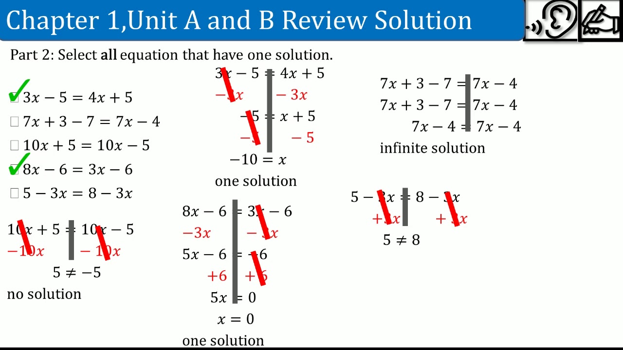Part 1 to Part 6. Chapter 1 Unit A and B Review Packet solution - YouTube