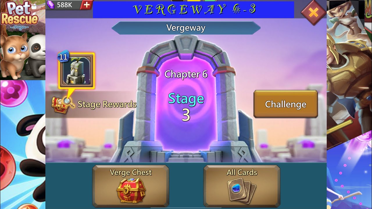 🗡Lords Mobile - Vergeway - Chapter 6 Stage 3