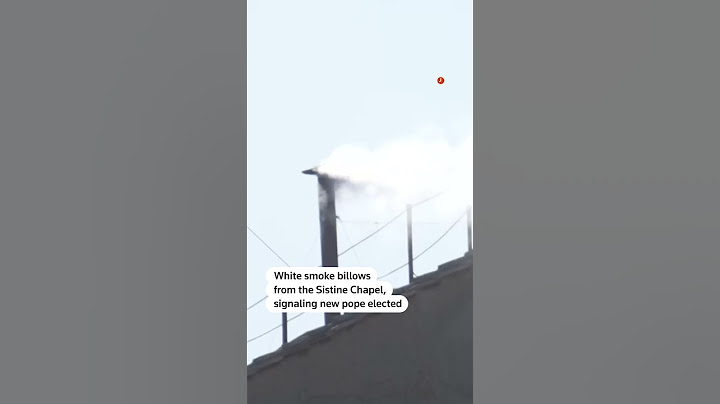 White smoke: new pope elected
