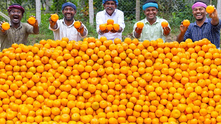 ORANGE JUICE | Huge Orange Juice Making | Orange Recipes | Cooking Kesari Dessert Recipe in Village - DayDayNews