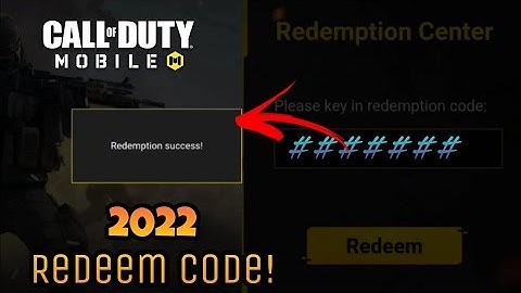 Cod Mobile latest Redeem code 2022 September | 100% Working call of duty mobile redeem code 2022