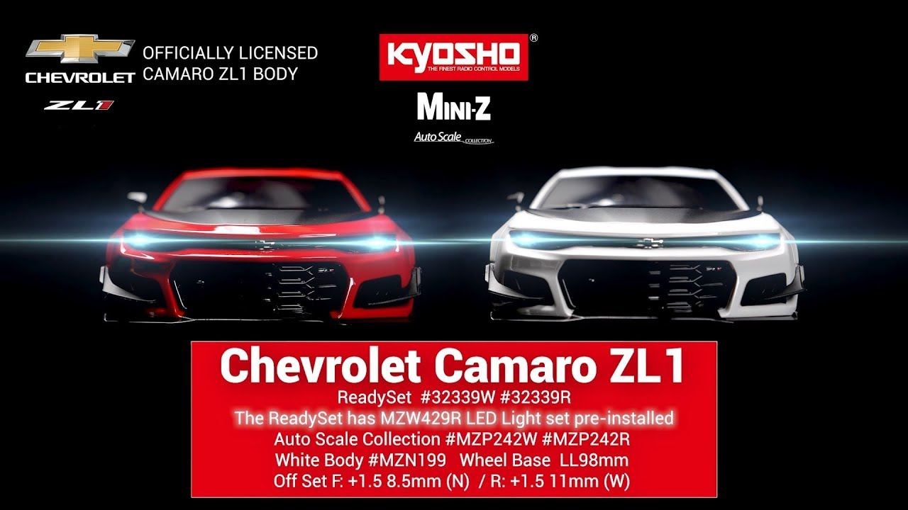 ミニッツRWDシリーズ CHEVROLET® CAMARO® ZL1™ 1LE サミットホワイト