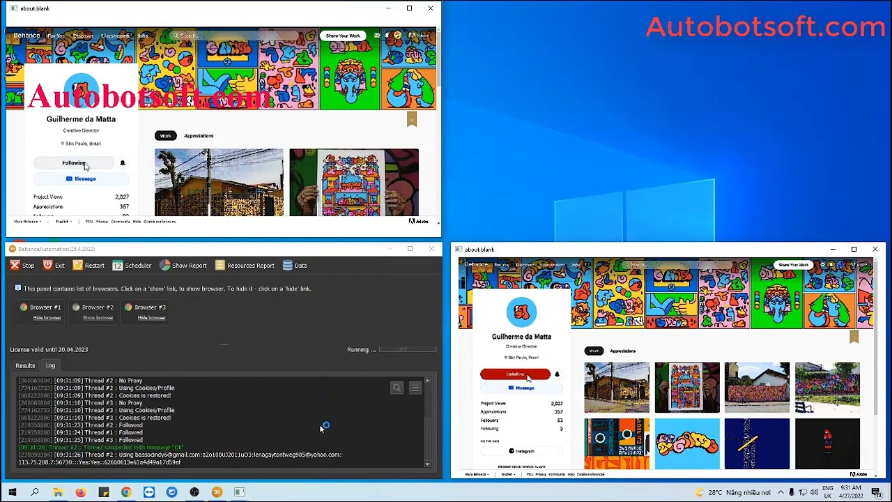Behance Auto tool - Mass Followers on Behance - Behance Auto Follow Tool
