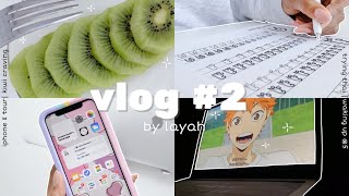 (vlog#2) waking up @5am| studying Thai & Japanese| whats on my iphone X | Q&A