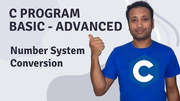C Program English Tutorial 19 : number system conversion