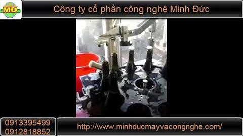 Máy chiết rót nước có gas, bia chính xác -  CTCP Công Nghệ Minh Đức