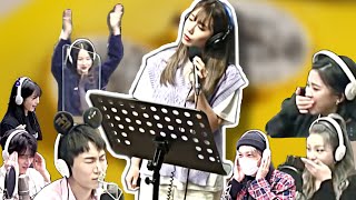 Idol reaction to Apink Eunji live singing (twice, gfriend, victon, eunkwang, hweseung, kai, itzy...)