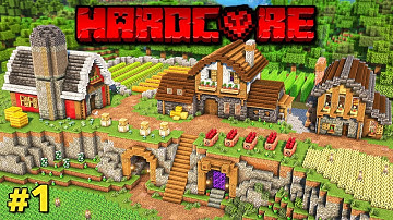 My Perfect Cozy Start in Hardcore Minecraft!