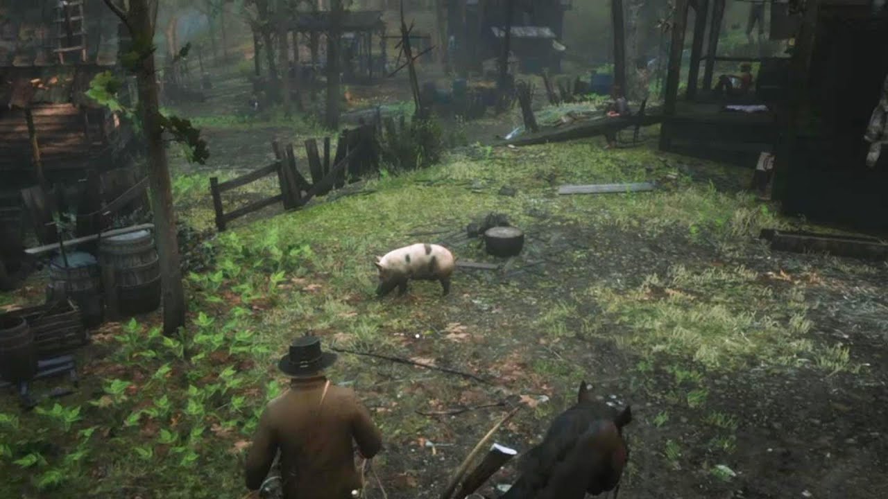 Getting a Pig Hide at Butcher Creek Red Dead Redemption 2 - YouTube