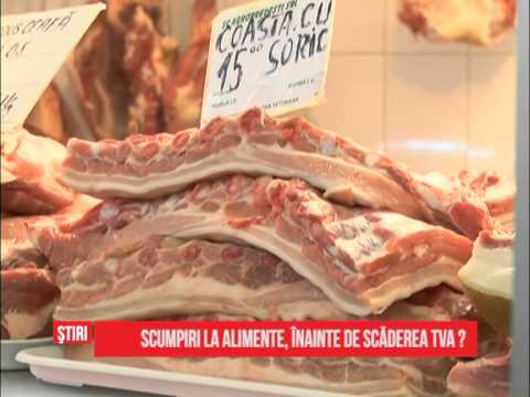 Scumpiri la alimente, înainte de scăderea tva