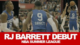 RJ Barrett NBA Summer League Debut Highlights